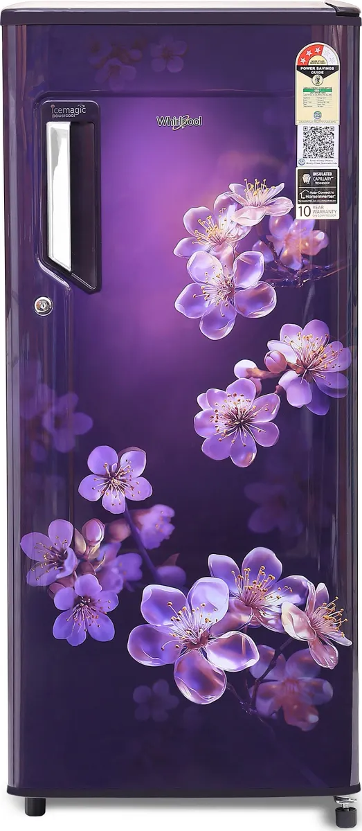 Whirlpool 215 IMPC PRM Purple Blossom-Y 192 L 3 Star Single Door