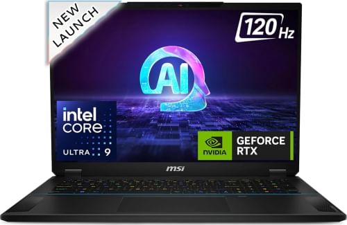MSI Stealth 18 AI Studio A1VIG-022IN Gaming Laptop (Intel Core Ultra 9 185H/ 32GB/ 2TB SSD/ Win11 Home/ 16GB RTX 4090 Graph)