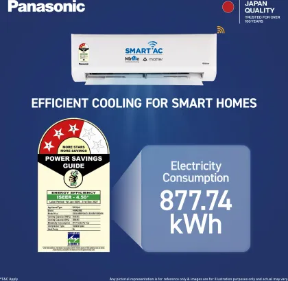 Panasonic CS/CU-SU18BKY3W 1.5 Ton 3 Star 2026 Inverter Split AC