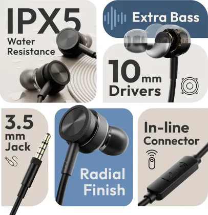 Boult Audio XO Wired Earphones