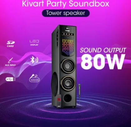 Kivart Soundbox 80W Bluetooth Speaker