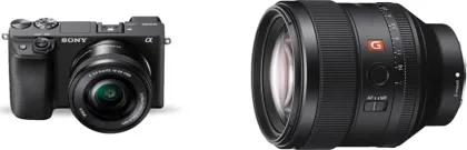 Sony Alpha ILCE-6400 24.2 MP Mirrorless Camera (E 16-50mm F/3.5-5.6 OSS Lens & E 85mm F/1.4 G Master Lens)