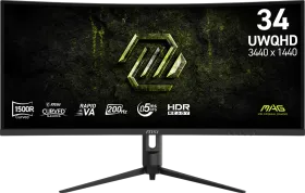 MSI MAG 342CQRF E20 34 inch UWQHD Curved Gaming Monitor