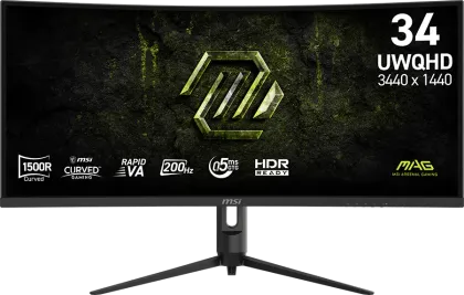 MSI MAG 342CQRF E20 34 inch UWQHD Curved Gaming Monitor