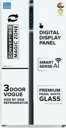 Haier HRT-683PWGU1 598 L Side by Side Refrigerator
