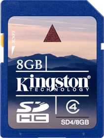 Kingston 8GB SDHC 20MB/s Class 4 Memory Card