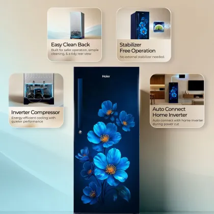 Haier HED-225MXBA-P 215 L 5 Star Single Door Refrigerator