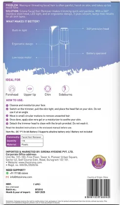 Sirona FSP1137 Facial Hair Remover