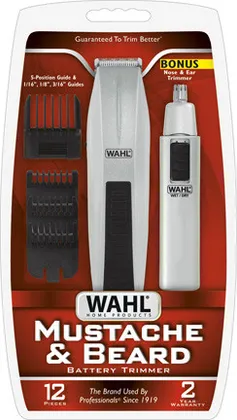 Wahl 05537-424 Mustache & Beard Battery Trimmer