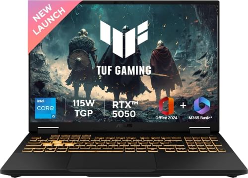 Asus TUF Gaming F16 FX608JH-RV057WS Laptop (13th Gen Core i5/ 16GB/ 1TB SSD/ Win11/ 8GB RTX 5050 Graphics)