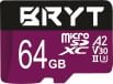 BRYT V30 64GB Micro SDXC UHS-II Memory Card