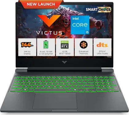 HP Victus 15-fa2651TX Gaming Laptop (13th Gen Core i5/ 16GB/ 512GB SSD/ Win11 Home/ 6GB RTX 4050)