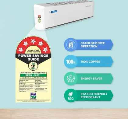 Blue Star IE518ZNURS 1.5 Ton 5 Star 2025 Inverter Split AC