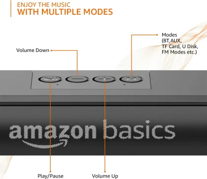 Amazon Basics ‎AB-SB 16W Bluetooth Soundbar
