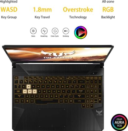 Asus TUF FX505DV-AL136T Laptop (AMD Quad Core Ryzen 7/ 16GB/ 1TB SSD/ Win10/ 6GB Graph)