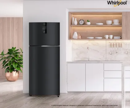 Whirlpool IF INV CNV 455 Gravity Black-Y 411 L 2 Star Double Door Refrigerator
