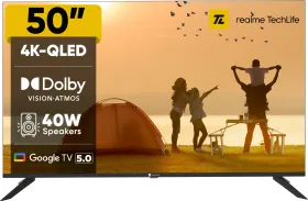 Realme TechLife 50UHDGQRDDVQ 50 inch Ultra HD 4K Smart QLED TV