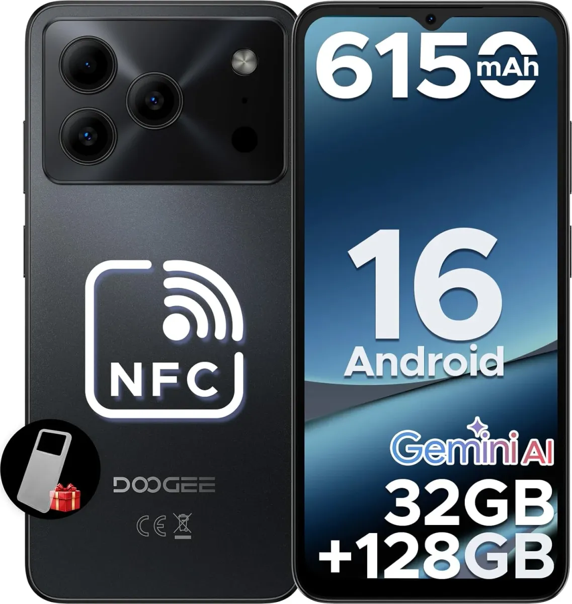 DOOGEE Note 56Pro (ブラック) Amazon.com: DOOGEE Note 56 Unlocked Phones, Latest Android 16 OS