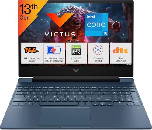 HP Victus 15-fa2190TX Gaming Laptop (13th Gen Core i5/ 16GB/ 512GB SSD/ Win 11/ 4GB Graphics)