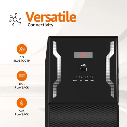 AmazonBasics ‎ABDKM125 125W Multimedia Tower Speaker