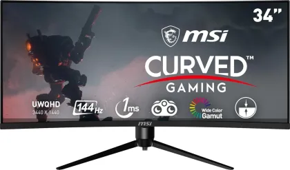 MSI MAG 342CQR 34 inch UWQHD Curved Gaming Monitor