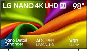 LG Nano NU85 98 inch Ultra HD 4K Smart LED TV (98NU850BPUA)