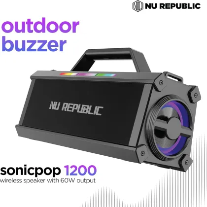 Nu Republic Sonicpop 1200 60W Bluetooth Speaker