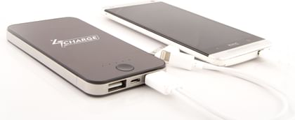4Charge ZX-40 Slim USB Portable Charger 4000mAh Power Bank Metallic Case (Metallic Grey)
