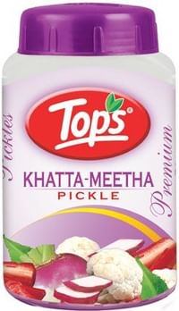 Tops Pickle - Khatta Mitha, 1 kg Jar | Buy 1 Get 1 Free