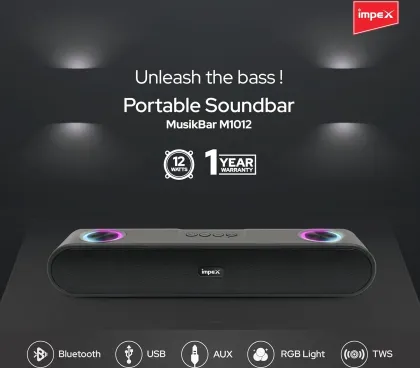 Impex MusikBar M1012 12W Bluetooth Soundbar Price in India 2025