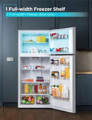 BLACK+DECKER BR1810HS 18.1 Cu Ft Double Door Refrigerator