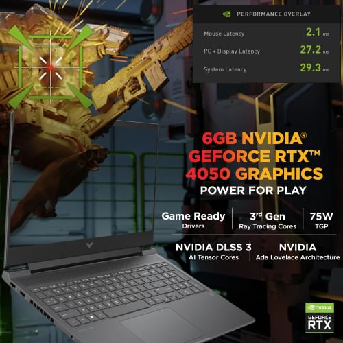 HP Victus 16-r1706TX Gaming Laptop (14th Gen Core i5/ 16GB/ 512GB SSD/ Win11 Home/ 6GB RTX 4050 Graph)