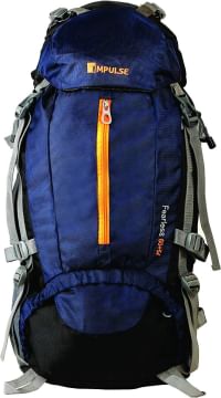 Impulse 65 Ltrs Blue Trekking Backpack (Inverse U Blue)