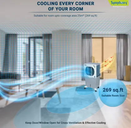 Symphony Jumbo XL Plus 75 L Desert Air Cooler