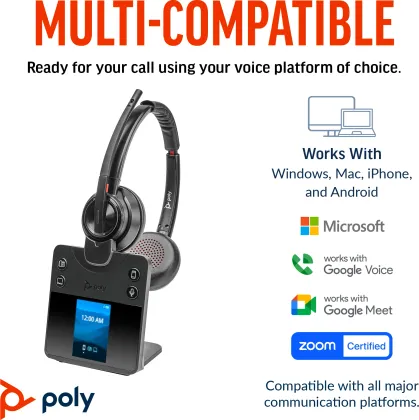HP Poly Savi 8420 Wireless Headphones