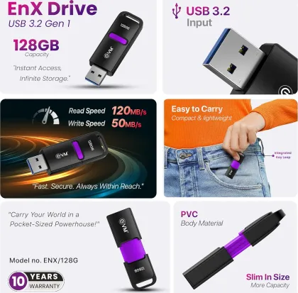 EVM EnX 128GB USB 3.2 Flash Drive - image 3