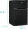 BLACK+DECKER BCRDK32B 3.1 Cu Ft Double Door Mini Refrigerator
