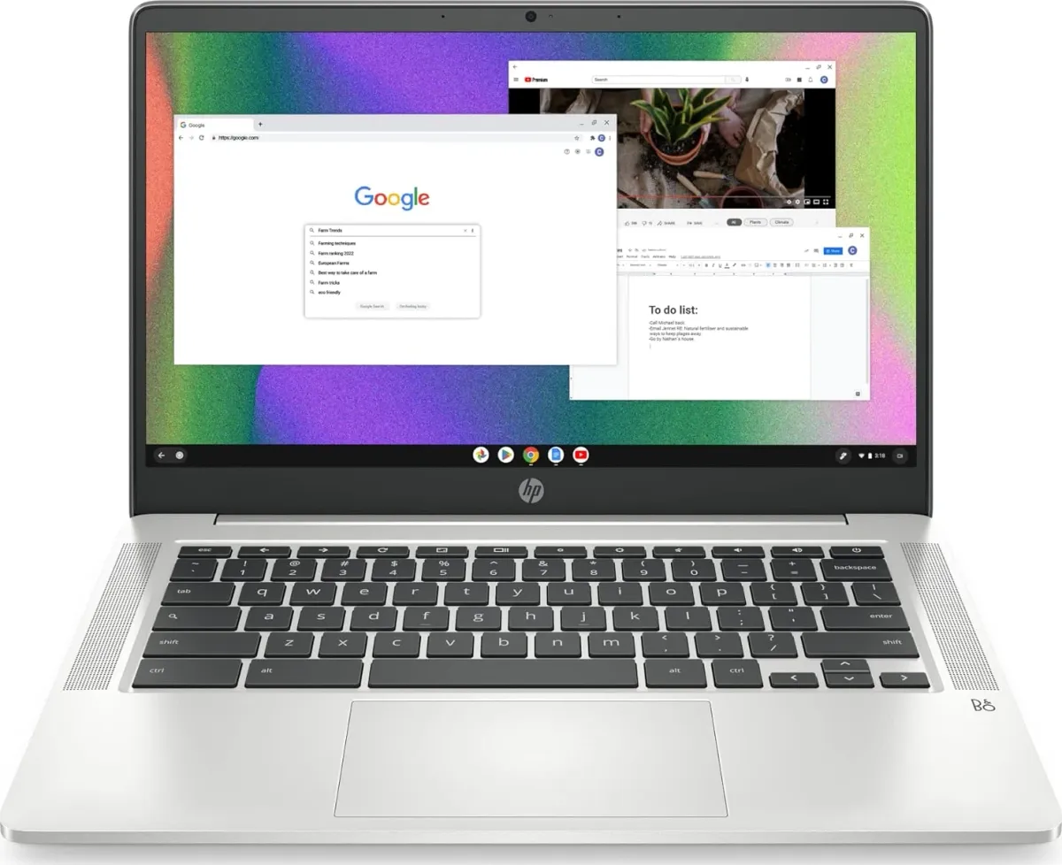 HP 14a-na0226nr Chromebook (Intel Celeron N4120/ 4GB/ 64GB eMMC