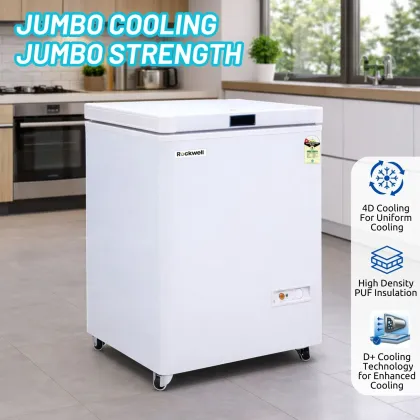 Rockwell SFR110SDU1S 89 L Single Door Deep Freezer