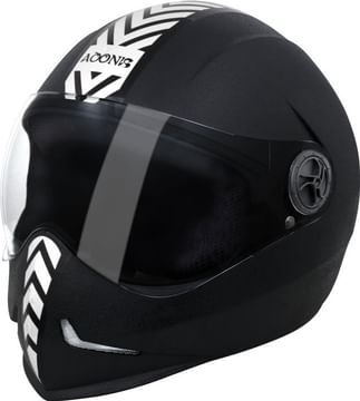 Steelbird Adonis 33242 Dashing Full Face Helmet (Black, L)