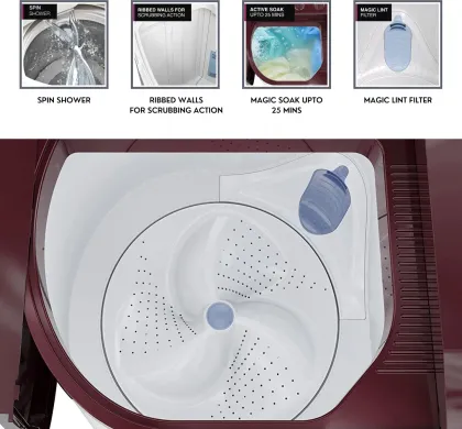 Godrej WS EDGEPRO 90 5.0 PPB3 9 Kg Semi Automatic Washing Machine