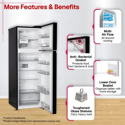 LG GL-S312SESX 272 L 2 Star Double Door Refrigerator