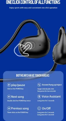 Dudao U2XS Air Conduction Wireless Headphones