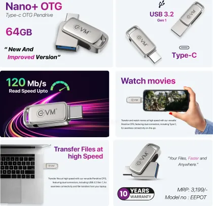 EVM Elite Nano Plus 64 GB OTG Drive - image 3