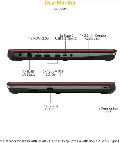 Asus TUF Gaming F15 FX506LU-HN125T Gaming Laptop (10th Gen Core i7/ 8GB/ 512GB SSD/ Win10 Home/ 6GB Graph)