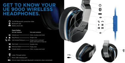 Logitech UE 9000 Wireless Headphones