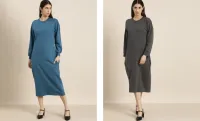 DILLINGER Round-Neck Shift Dress: FLAT 88% OFF