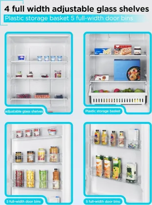 BLACK+DECKER BUC2120MW 21.2 Cu Ft Single Door Refrigerator