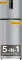 Whirlpool IF INV 375 Illusia Steel Conv-Y 327 L 3 Star Double Door Refrigerator