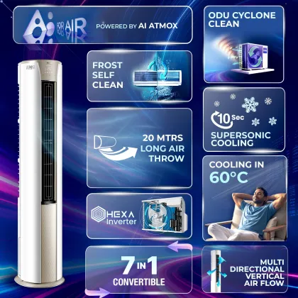 Haier HTI24S-GAI3NB-I 2 Ton 3 Star 2026 Inverter Tower AC